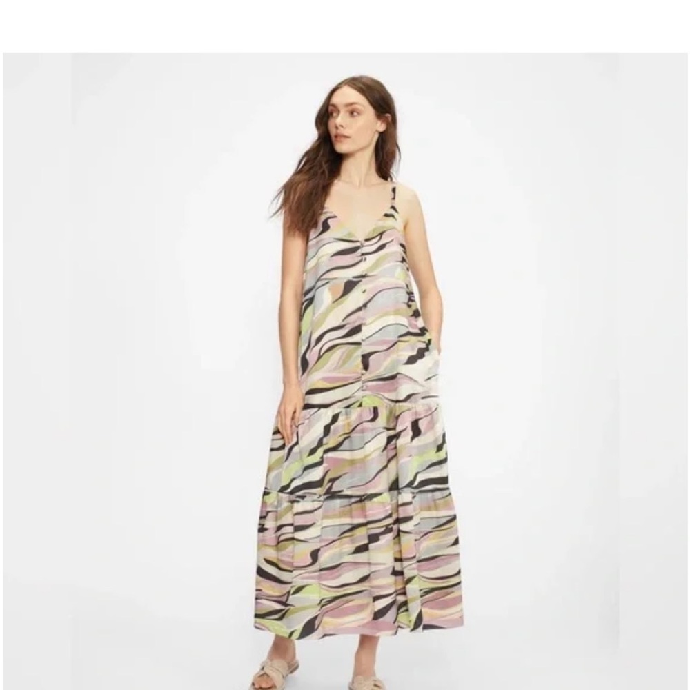 Ted Baker London Pastel Wave Maxi Dress size 6